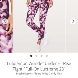 lululemon athletica Women's Blush Blossom Leggings